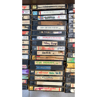 Băng video VHS cũ decor, trưng bày