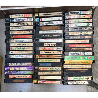 Băng video VHS cũ decor, trưng bày