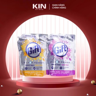 Nước Giặt Gift Silver Power Khử Mùi Và Kháng Khuẩn Hương Hoa Ellie - Ambery 3,6kg