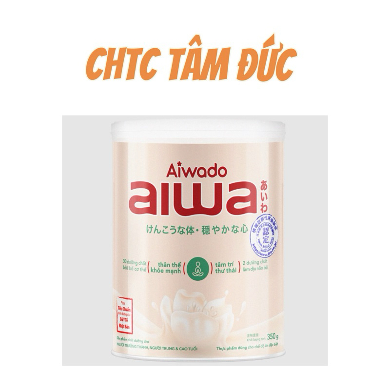 Lon Sữa bột Aiwado Aiwa – Thân Khoẻ Tâm An  350g