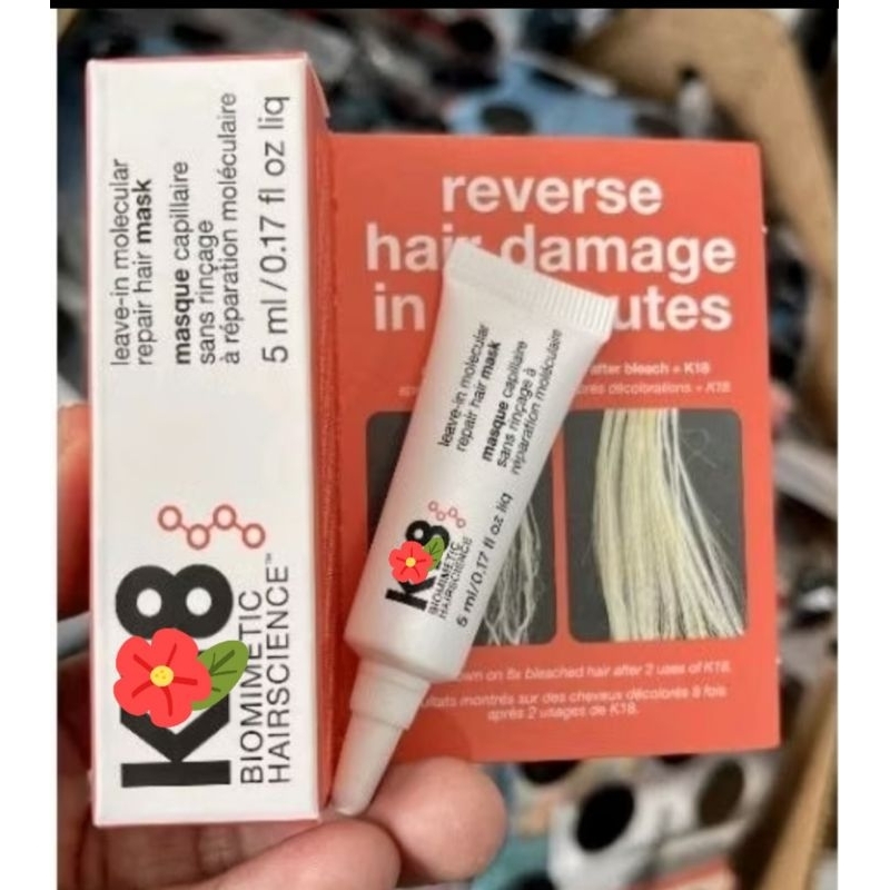 K18 - Mặt nạ phục hồi tóc hư tổn K 1 8 tuyp 5ml ( bill sephora )