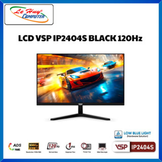 Màn Hình Máy Tính VSP IP2404S Black 24inch ADS/IPS Tràn Viền - Hàng Chính Hãng