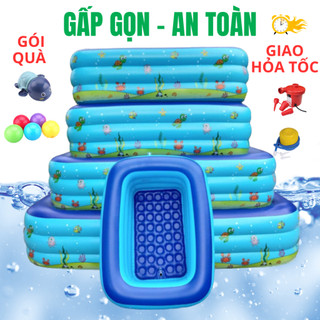 Bể Bơi, Phao Bơi 2M6/2m1/1m8/1m5/1m3/1m2 Dùng Ngoài Trời 2 Lớp Chống Trơn Trượt Siêu Bền Đẹp