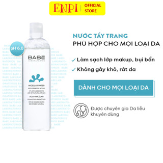  Nước tẩy trang dịu nhẹ BABE Micellar Water 400ml 