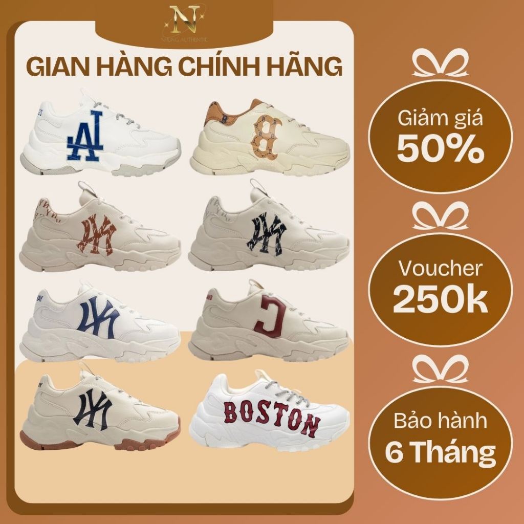 [ 𝙎𝘼𝙇𝙀 Chính Hãng ] Giày_MLB Bigball Chunky New York Yankees AUTHENTIC. Giày Sneaker Độn Đế Nam Nữ Full Box. Bao Check