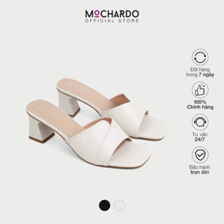 Dép Cao Gót Nữ 7cm Đơn Giản Sang Trọng – Dép Quai Ngang Cách Điệu MOCHARDO MC.341