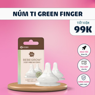 Núm ti Green Finger Hàn Quốc chính hãng đủ size S/M/L/LL/LLL [Lắp vừa bình Moy, Tovi,...]