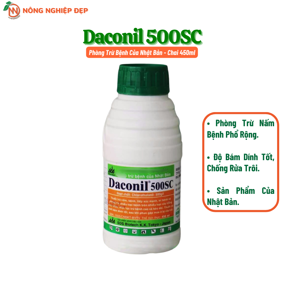 Daconil 500SC Chai 450ml - Hỗ Trợ Phòng Trừ Nấm, Bệnh Trên Cây Trồng