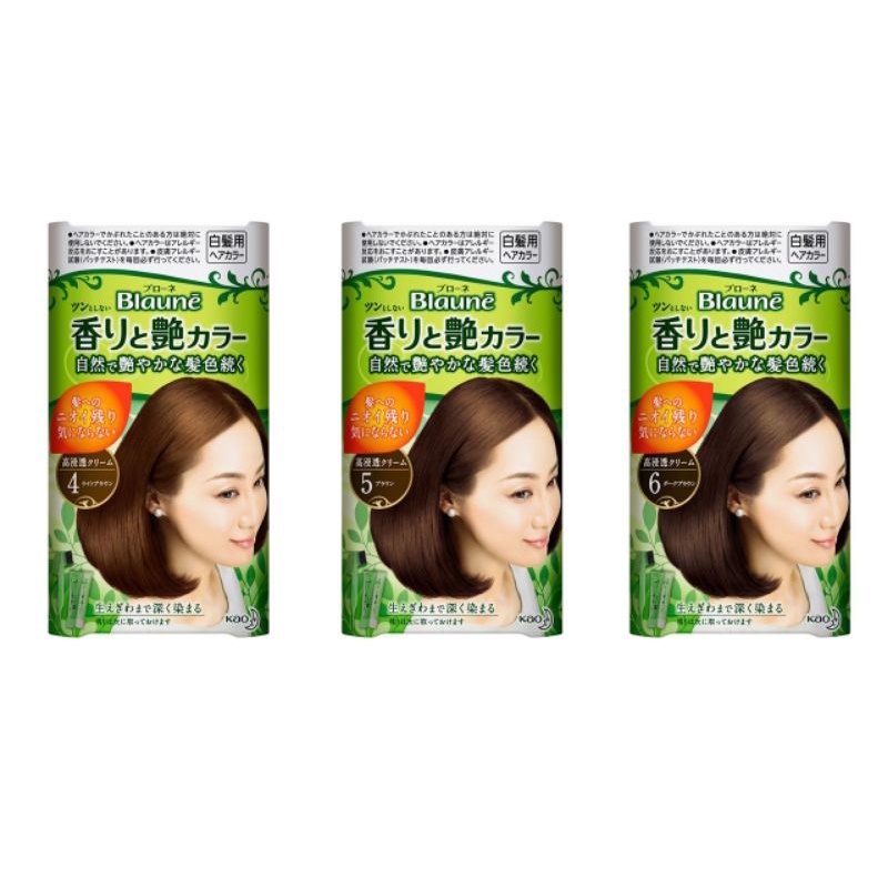THUỐC NHUỘM TÓC KAO  BLAUNE SỐ 4, 4NA ,5,5NA, 6 , 7- NHẬT BẢN