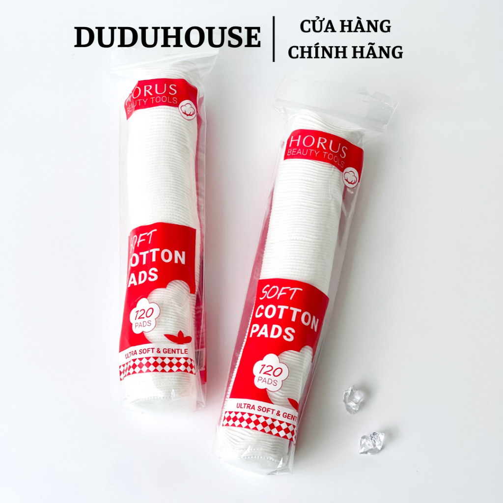 Bông Tẩy Trang Horus Soft Cotton Pads 120 Miếng