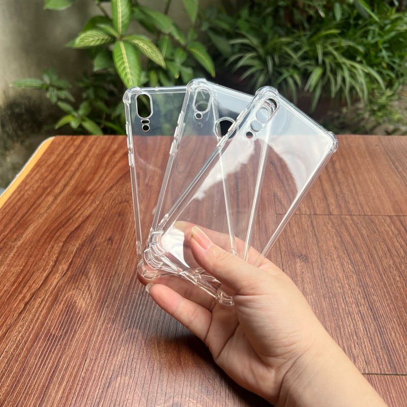 Ốp lưng dẻo silicon cho Huawei P20/ P20 Pro/ P20 Lite  trong suốt và chống sốc 4 góc