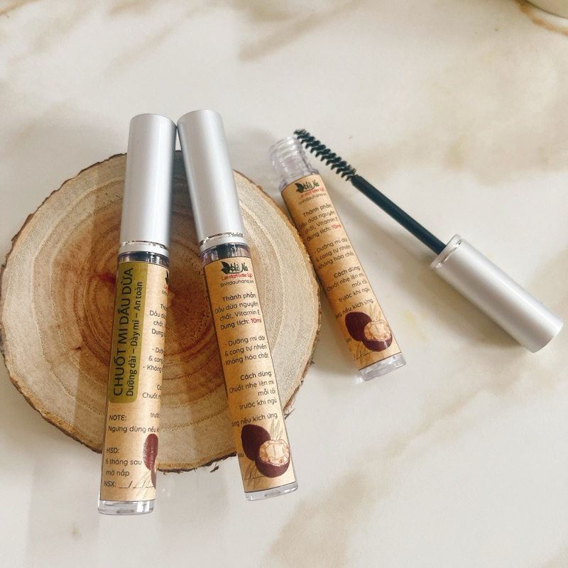 Chuốt Mi Dầu Dừa Tự Nhiên – Dưỡng Mi Dài Cong, Không Gây Rụng, An Toàn Cho Mắt Nhạy Cảm 10ml