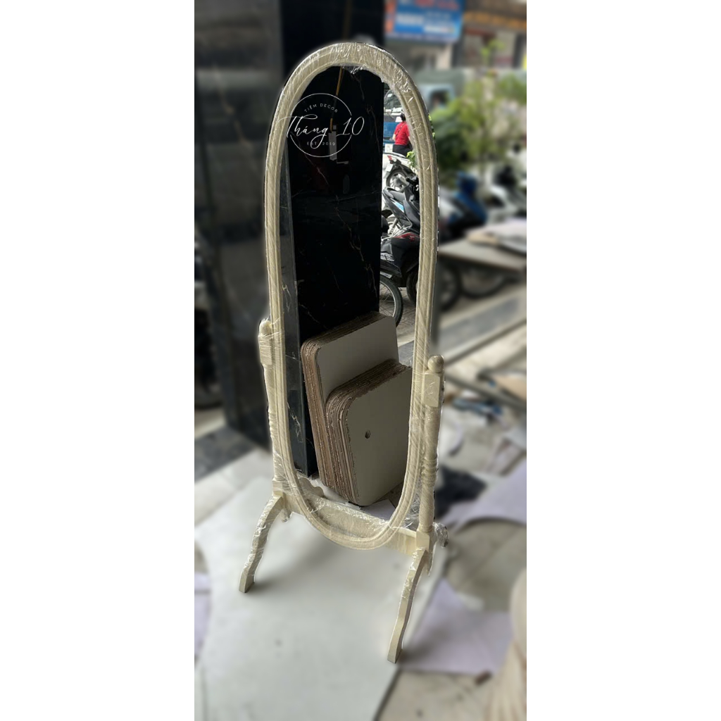 [BEST SELLER] Gương Oval G01 Toàn Thân Cổ Điển Chạy Chỉ Viền/ Gương Decor Chụp Mẫu - Tiệm Decor Thán