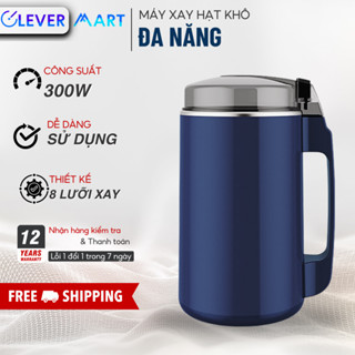 Máy Xay Hạt Khô Đa Năng Mẫu Mới Công Suất 300W 8 Lưỡi, Xay Các Loại Hạt, Đồ Khô, Coffee, Ngũ Cốc Không Ồn