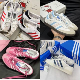 Giày Thể Thao gaze Hồng da Lộn Classic White Pink Blue Nam Nữ Buộc Dây Sản phẩm Giày Thể Thao Samba hello Kitty Xanh