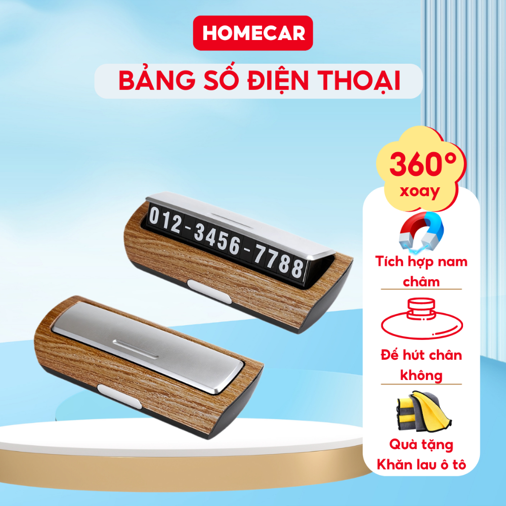 Bảng Số Điện Thoại Ô Tô Gắn Taplo Ẩn Hiện Phụ Kiện Ô Tô Cao Cấp Mini Giá Rẻ Dễ Đóng Mở