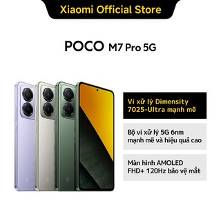  Poco M7 Pro  8+256GB  |  Vi xử lý Dimensity 7025-Ultra mạnh mẽ | Bộ vi xử lý 5G 6nm mạnh mẽ và hiệu quả cao 