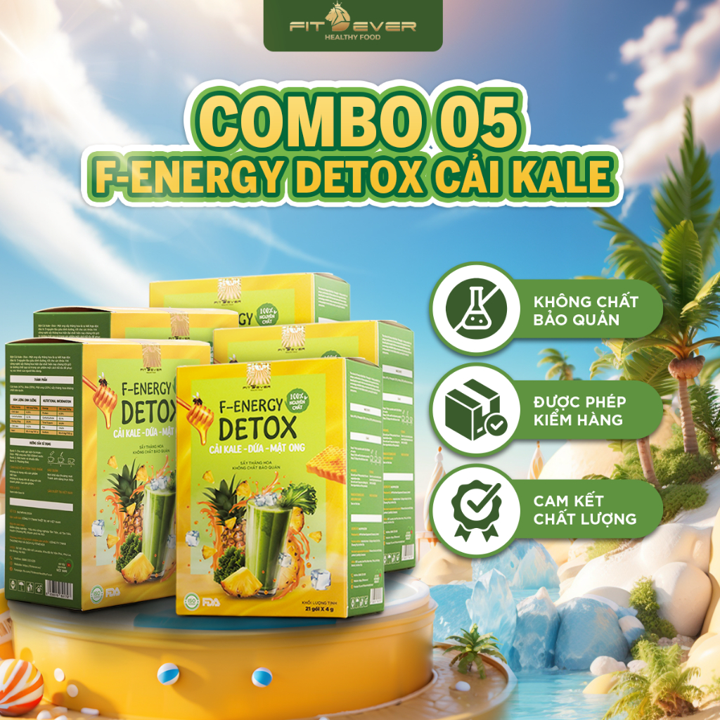 Combo 5 hộp detox cải kale