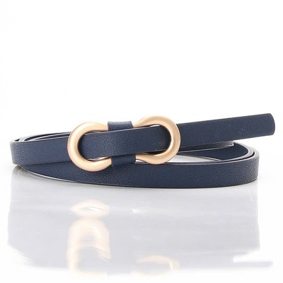 Thắt lưng da PU mặt số 8 bản nhỏ 1cm Dây thắt lưng nịt quần áo nữ mặt vàng số 8 xinh kiểu Hàn Quốc MCHIC P6AL25Q002