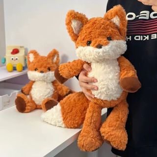 Gấu bông chạy bộ cáo cam đoàn gia hứa đuôi dài dễ thương, cáo bông lông cừu cao cấp làm quà tặng cho bé,bạn gái