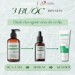 [Combo Kháng Viêm] - Sữa Tắm Atoskin & Serum Atoskin - Hỗ Trợ Giảm Ngứa, Viêm Da Cơ Địa, Á Sừng, Vẩy Nến Hiệu Quả