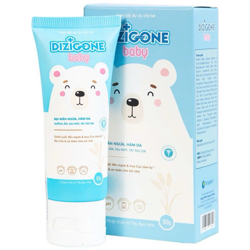 [CHÍNH HÃNG] Kem bôi Dizigone Baby làm dịu da mẩn ngứa, hăm da cho bé (30g) HHANH PHARMA