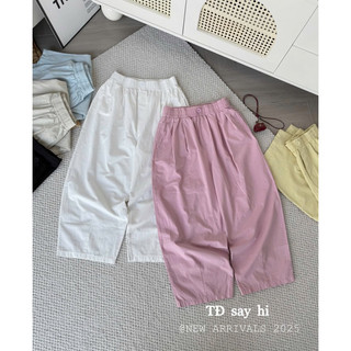 Quần thô xếp ly dáng bom thụng siêu mát