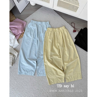 Quần thô xếp ly dáng bom thụng siêu mát