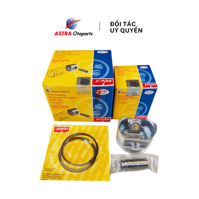 Bộ Pít tông Xéc măng và chốt 0 (Piston bạc) Aspira Indonesia cho Air Blade 110 mã H2-131P1-KVB-1100