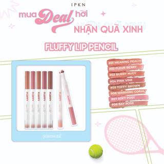Chì Kẻ Viền Môi Hai Đầu IPKN Fluffy Lip Pencil - 8 Màu