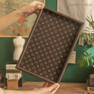 🪵 Khay Trang Trí Bàn Làm Việc Phong Cách Cổ Điển – Hộp Đựng Trang Sức Sang Trọng, Khay Uống Trà Trung Hoa