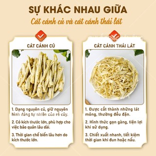 Cát cánh khô 500g, củ cát cánh nguyên củ, giúp giảm ho, tiêu đờm, bổ phế, tốt cho hệ hô hấp