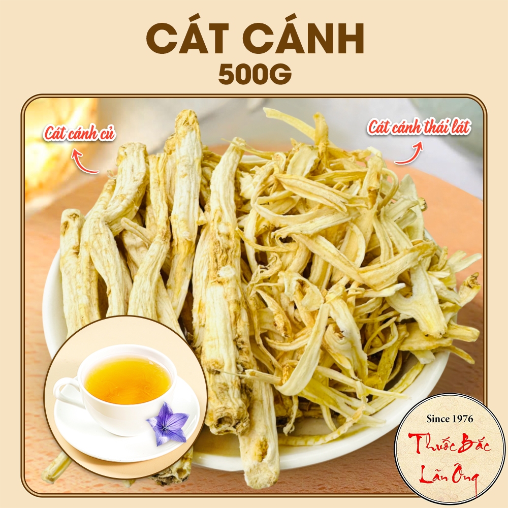 Cát cánh khô 500g, củ cát cánh nguyên củ, giúp giảm ho, tiêu đờm, bổ phế, tốt cho hệ hô hấp