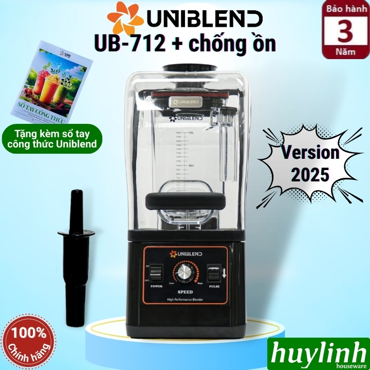 Máy xay sinh tố công nghiệp Uniblend UBS-712 [One Touch - UB-712 PLUS ]- Công suất 1680W - Dung tích 1.8 lít