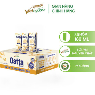   DATE T4 2026   Tặng Thẻ Cào  Thùng 36 Hộp Sữa Yến Mạch Nguyên Chất OATTA Drink Ít Đường 180ml 