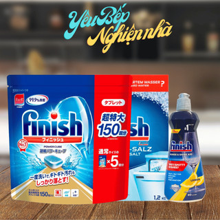   HCM  Túi Viên Rửa Chén Bát Finish Nhật Bản Power Cube 150 viên chuyên dùng cho mát rửa chén bát 
