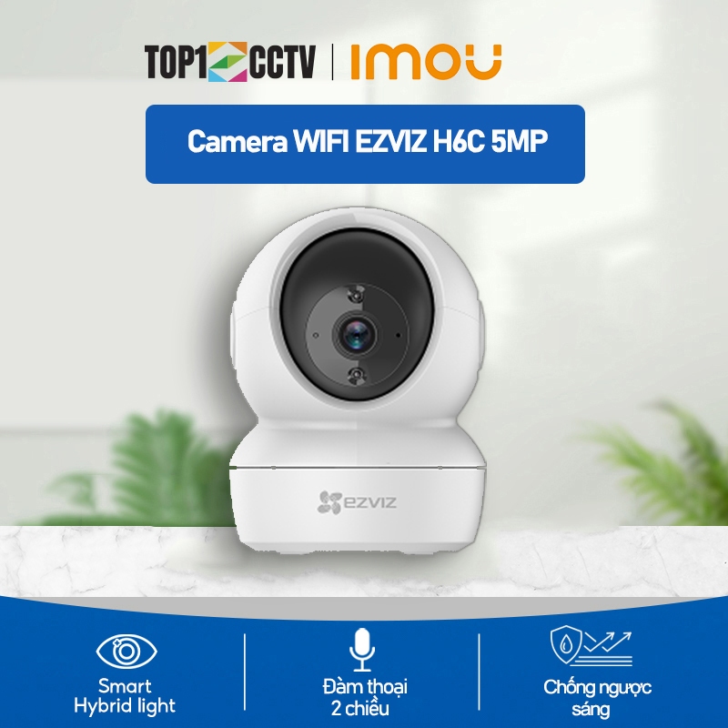 Camera WiFi Quay Quét EZVIZ H6C Pro 3K 5MP - Có Màu Ban Đêm - Đàm Thoại 2 Chiều