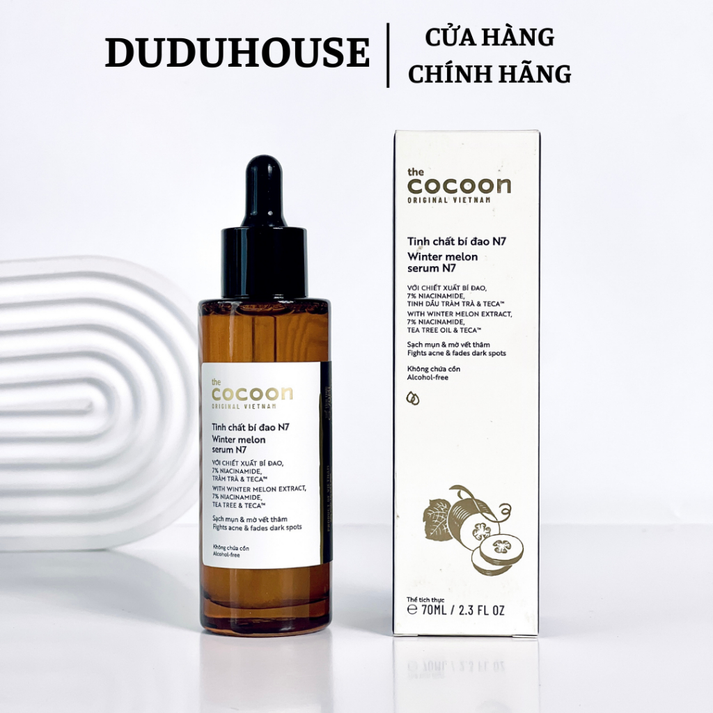 Tinh chất bí đao cocoon Winter melon N7 Serum 70ml Duduhouse