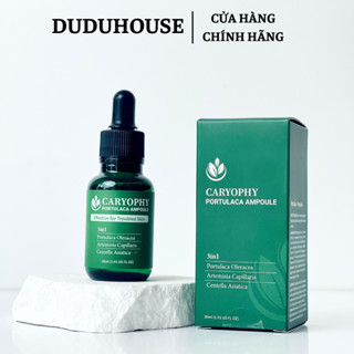  Tinh Chất rau má Caryophy Portulaca Ampoule Serum Giảm Mụn Mờ thâm 30ml Duduhouse 