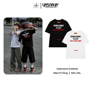  Áo Thun Oversize Vasnava Cosmic - Cotton Nam Nữ Unisex Tay Lỡ Oversize Cổ Tròn Top Trend 