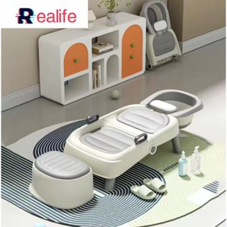 Realife Ghế Nằm Gội Đầu Cho Trẻ Em Người Lớn  Bà Bầu Gập Gọn Kích Thước Lớn Chịu Lực Cao 112*51cm
