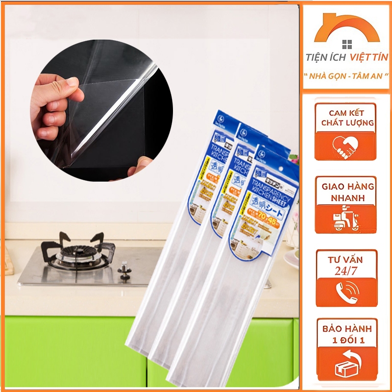 1 Giấy dán bếp TRONG SUỐT 70x45cm (Tiện Ích Việt T ín)