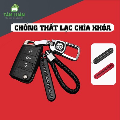 Móc Khóa Số Điện Thoại Chống Thất Lạc chìa khóa xe máy oto Tâm Luân