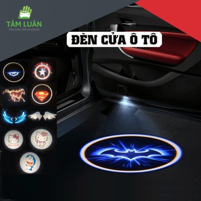Đèn led không dây laser gắn cửa xe hơi, trang trí ô tô, cảnh báo mở cửa - phụ kiện oto Tâm Luân