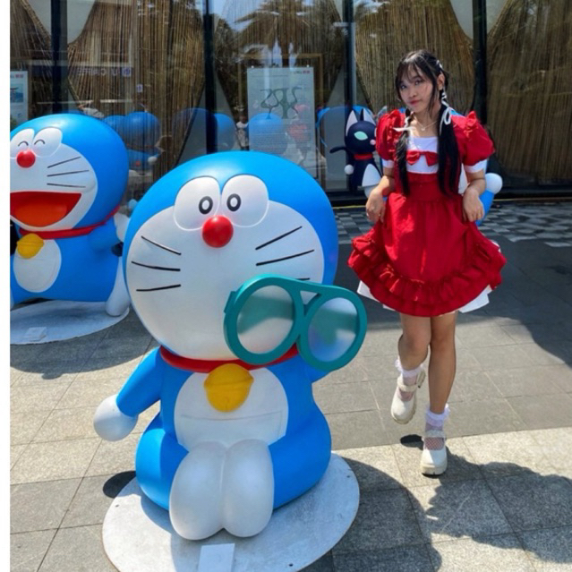 Váy đỏ nơ loli cute (Parotshop)