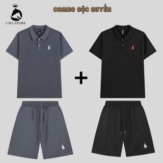 Bộ Quần Áo Polo Nam UMA STORE Thêu Ngựa Chất Poly Dệt Kim Cao Cấp Cổ Bẻ Quần Short Khỏe Khoắn SPB27