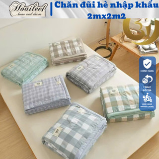 Chăn kẻ đũi hè trần bông muji nhập khẩu loại 1 chất liệu đũi , mềm mịn và cực kì thoáng mát thân thiện với cả làn da bé