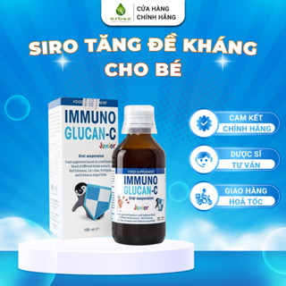 Siro Tăng Đề Kháng Cho Bé Erbex Immuno Glucan C Dùng Cho Bé Có Sức Đề Kháng Kém, Ho, Sổ Mũi 100ml