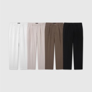 Quần âu nam ROWAY vải chéo Hàn, co giãn nhẹ, form Slim crop