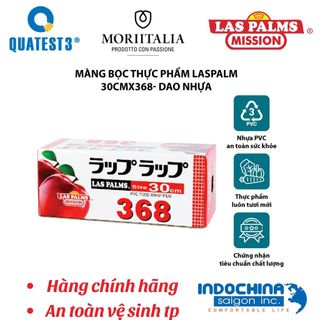 Màng bọc thực phẩm 400 và cuộn lõi LasPalms chính hãng khổ 30cm nhiều mét co giản tốt bám dính tốt an toàn thực phẩm